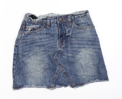 John Lewis Girls Blue  Denim Mini Skirt Size 8 Years