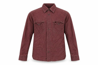 Marks & Spencer Mens Red  Corduroy  Button-Up Size S