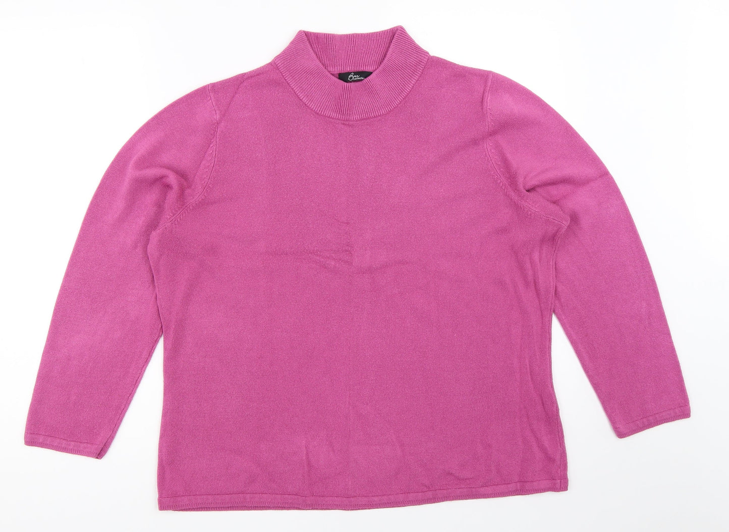 Bm Collection Womens Pink   Pullover Jumper Size L