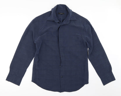 Mens UK Size S NEXT Blue  Button-Up Long Sleeve Casual Shirt