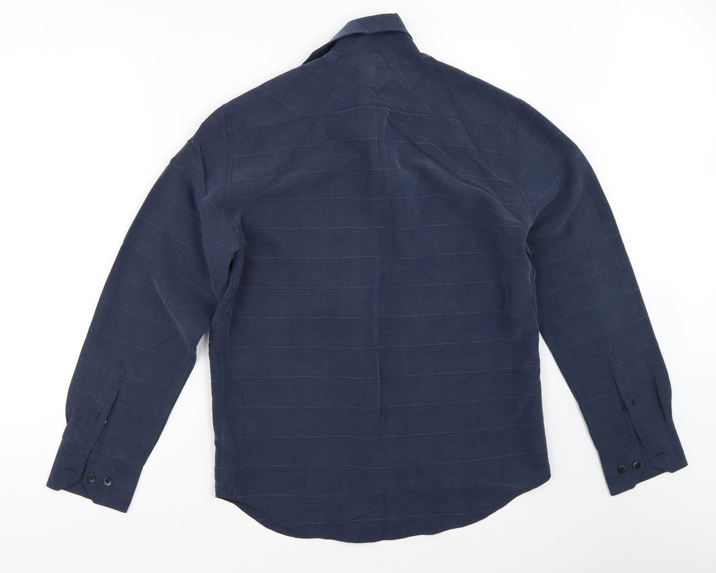 Mens UK Size S NEXT Blue  Button-Up Long Sleeve Casual Shirt