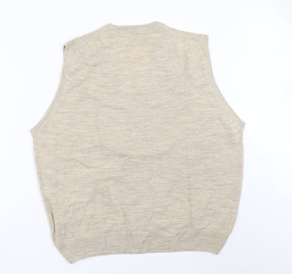 MC Casuals Mens Beige   Vest Jumper Size L