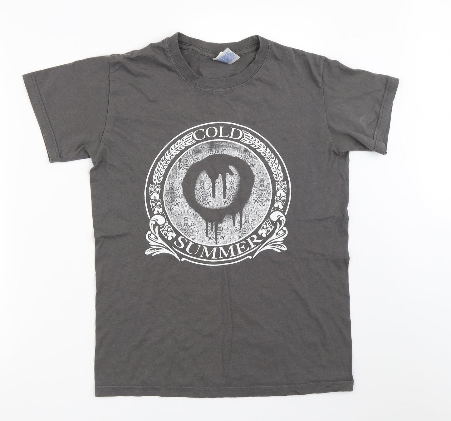 Mens UK Size S Gildan Grey  T-Shirt