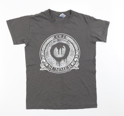 Mens UK Size S Gildan Grey  T-Shirt
