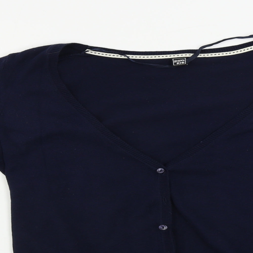 Womens UK Size L Pimkie Blue Cardigan Jumper