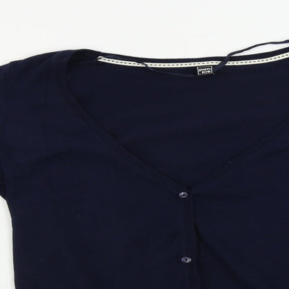 Womens UK Size L Pimkie Blue Cardigan Jumper