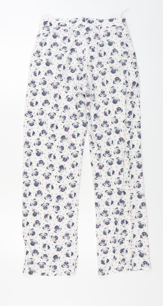 TU Womens White   Trousers  Size 10 L27 in