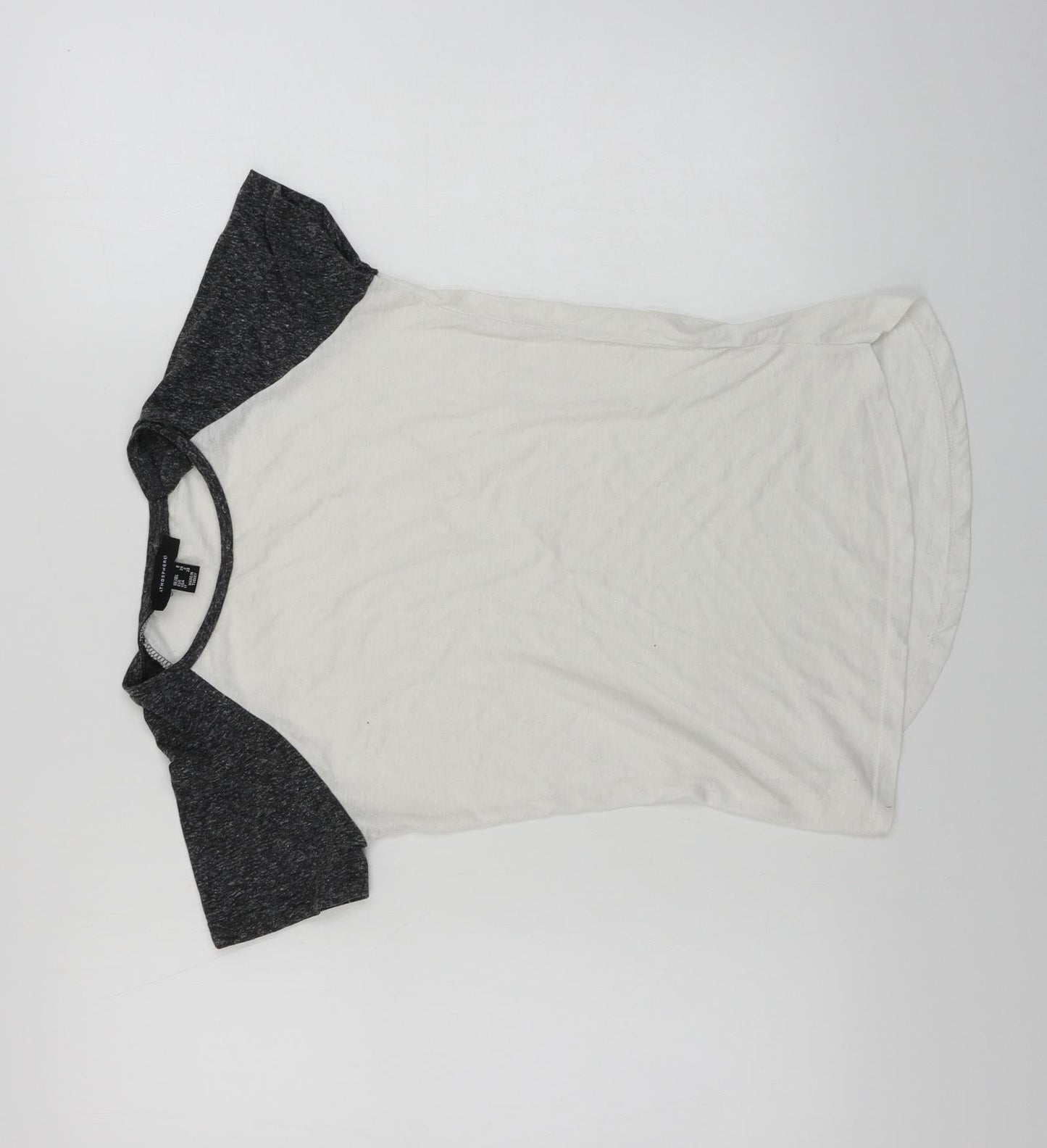 Womens UK Size 6 Atmosphere White Basic T-Shirt