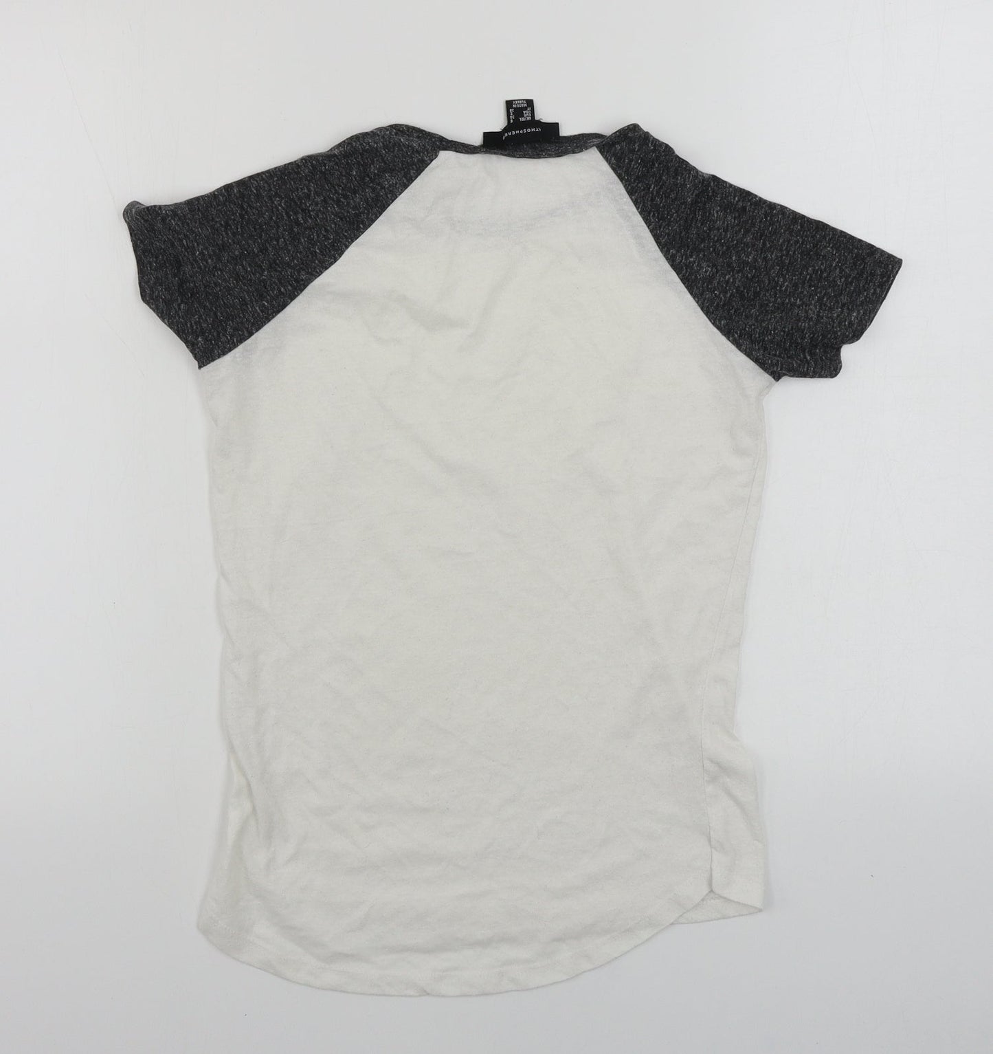 Womens UK Size 6 Atmosphere White Basic T-Shirt