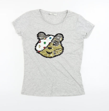 George  Womens Grey   Basic T-Shirt Size XS