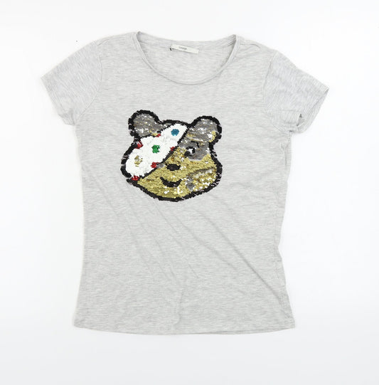 George  Womens Grey   Basic T-Shirt Size XS