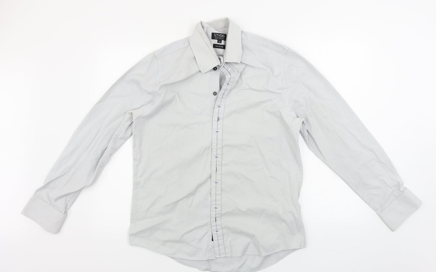 STVDIO  Mens Grey    Button-Up Size 16