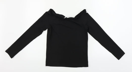 Candy Girls Black   Basic T-Shirt Size 14 Years