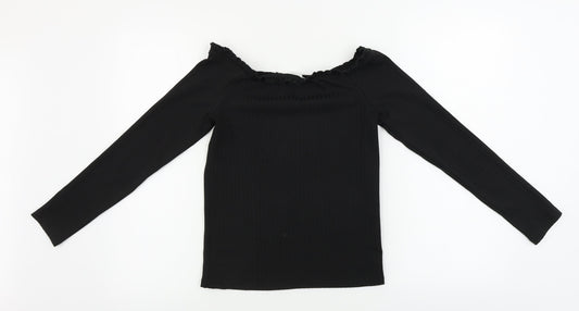 Candy Girls Black   Basic T-Shirt Size 14 Years
