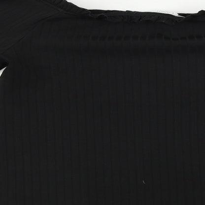 Candy Girls Black   Basic T-Shirt Size 14 Years