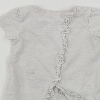 TU Boys White   Basic T-Shirt Size 2-3 Years