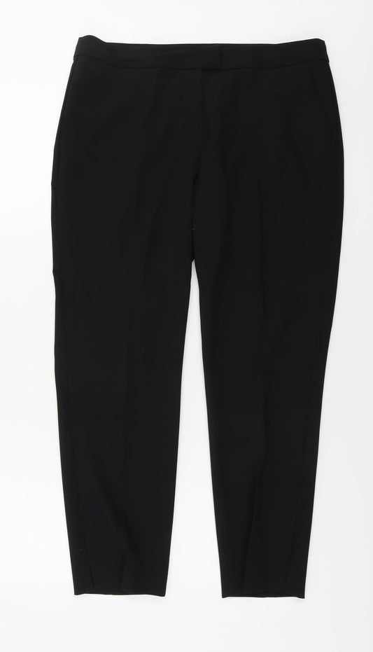 R Edition  Womens Black   Trousers  Size 14 L26 in