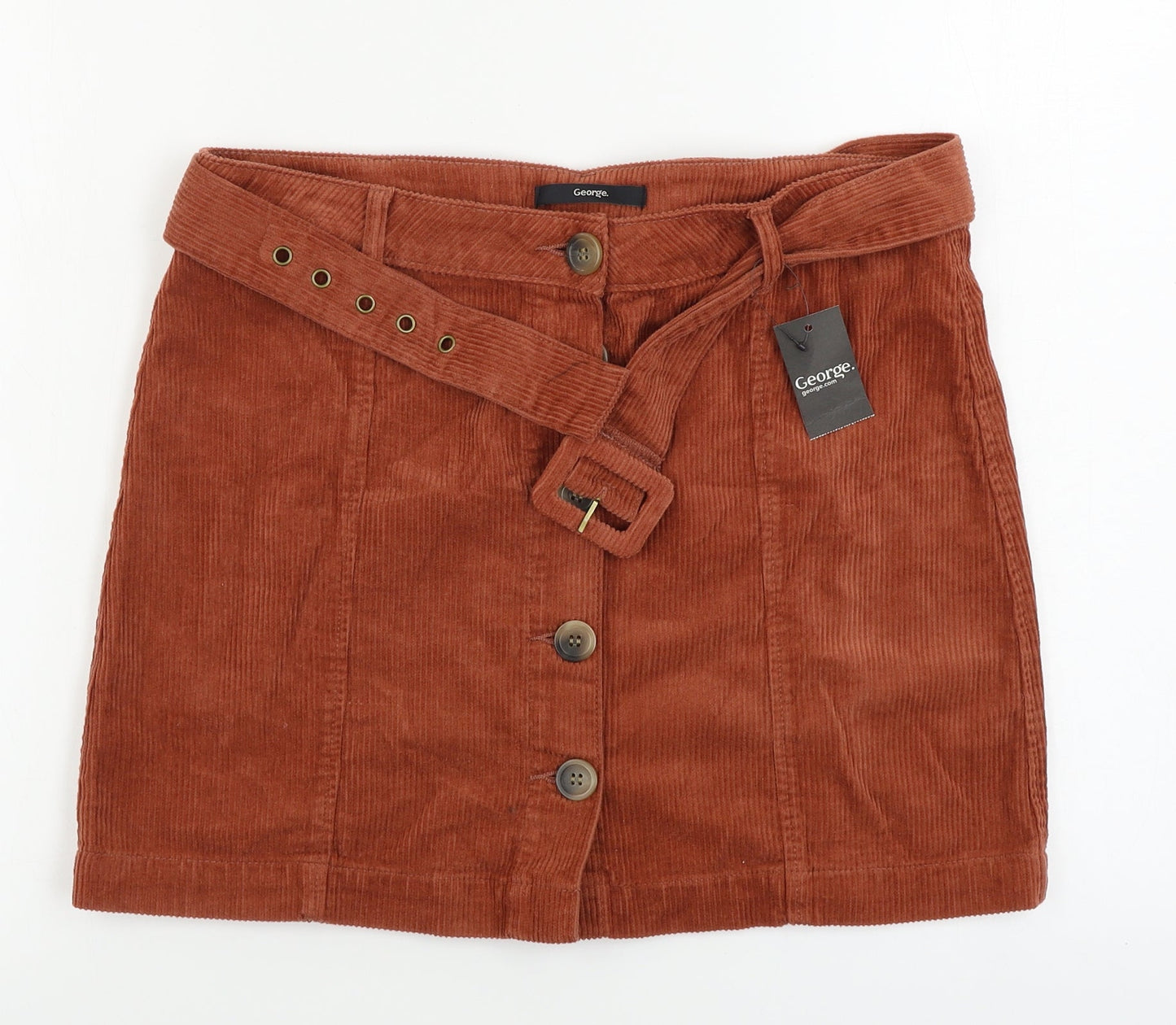 George  Womens Brown   A-Line Skirt Size 12