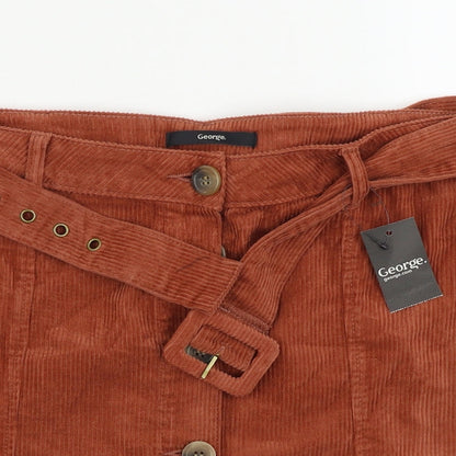 George  Womens Brown   A-Line Skirt Size 12