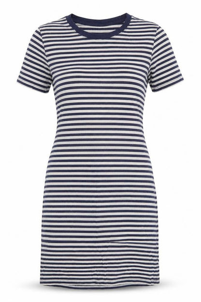 H&M Womens White Striped  A-Line  Size M
