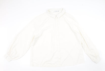 Womens UK Size 20 In the Style White Basic Button-Up
