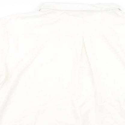 Womens UK Size 20 In the Style White Basic Button-Up
