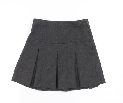 NEXT Girls Grey   Pleated Skirt Size 9 Years