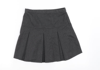 NEXT Girls Grey   Pleated Skirt Size 9 Years