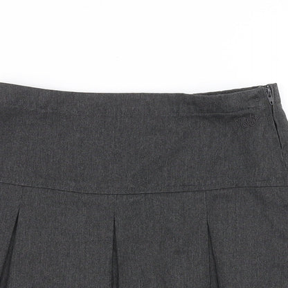 NEXT Girls Grey   Pleated Skirt Size 9 Years