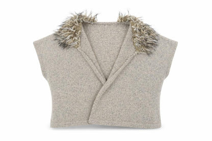 Preworn Girls Beige   Cardigan Jumper Size 7-8 Years