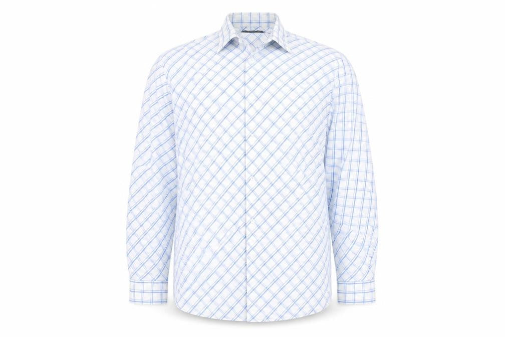 Mens UK Size XL armando White  Button-Up Long Sleeve Casual Shirt