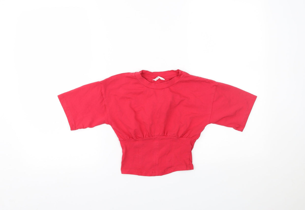 Additional front view of Matalan girls’ red blouse, size 9, years