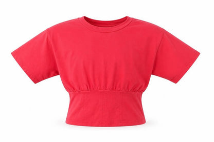 Front view of Matalan girls’ red blouse, size 9, years