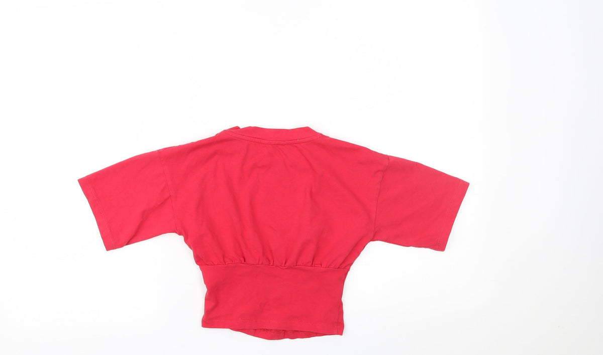 Back view of Matalan girls’ red blouse, size 9, years