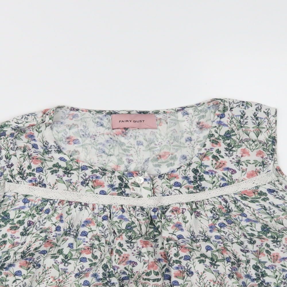 Fairy Dust Womens Multicoloured Floral  Babydoll Pyjama Set Size M