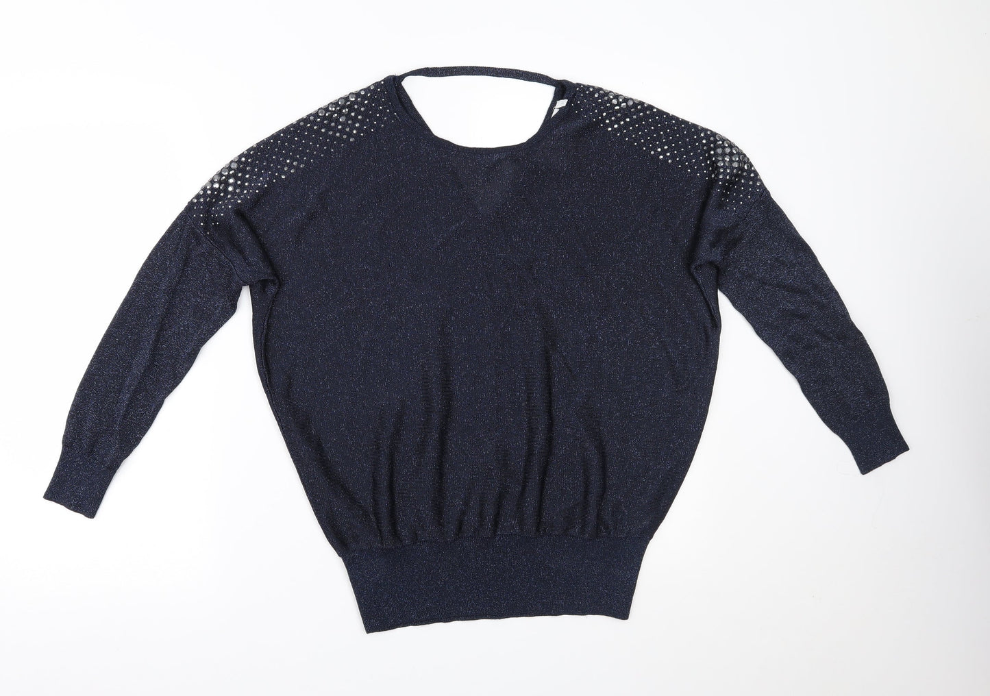 Womens UK Size S Wallis Blue Basic Blouse