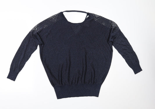 Womens UK Size S Wallis Blue Basic Blouse