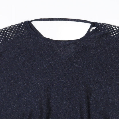 Womens UK Size S Wallis Blue Basic Blouse