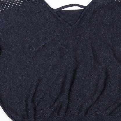 Womens UK Size S Wallis Blue Basic Blouse