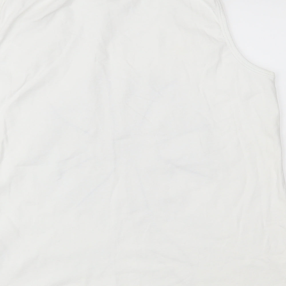 Womens UK Size 2XL M&Co White Camisole Tank