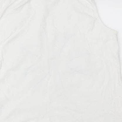 Womens UK Size 2XL M&Co White Camisole Tank