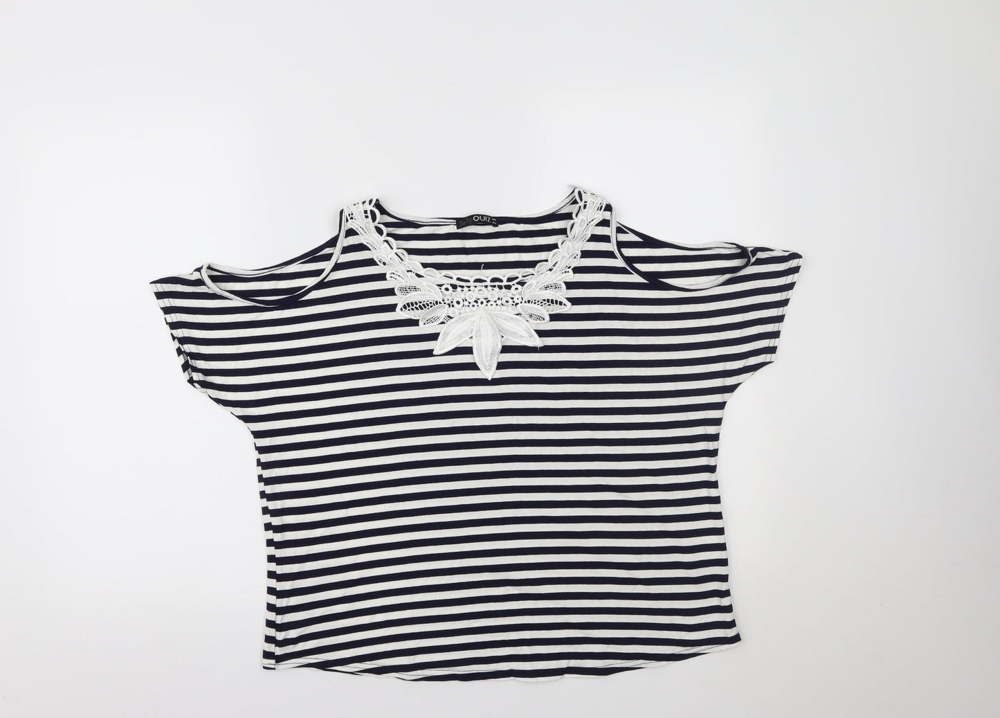 Womens UK Size 16 Quiz Blue Basic Blouse