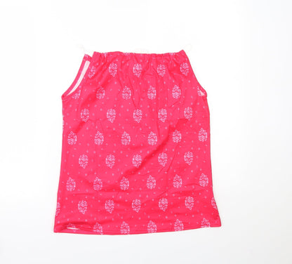 Womens UK Size S Preworn Red Basic Tank