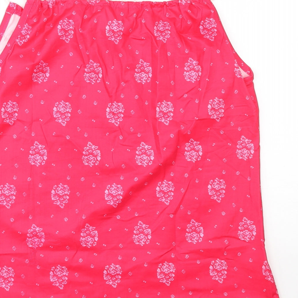 Womens UK Size S Preworn Red Basic Tank