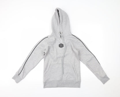 gymgarmz Womens Grey   Pullover Hoodie Size S