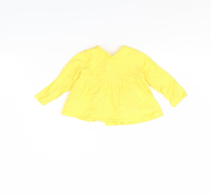 Mothercare Girls Yellow   Jacket  Size 3-6 Months