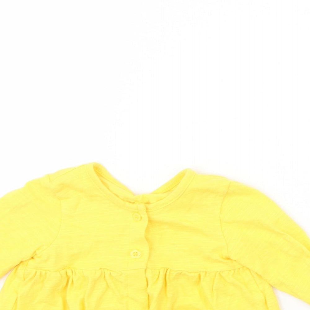 Mothercare Girls Yellow   Jacket  Size 3-6 Months