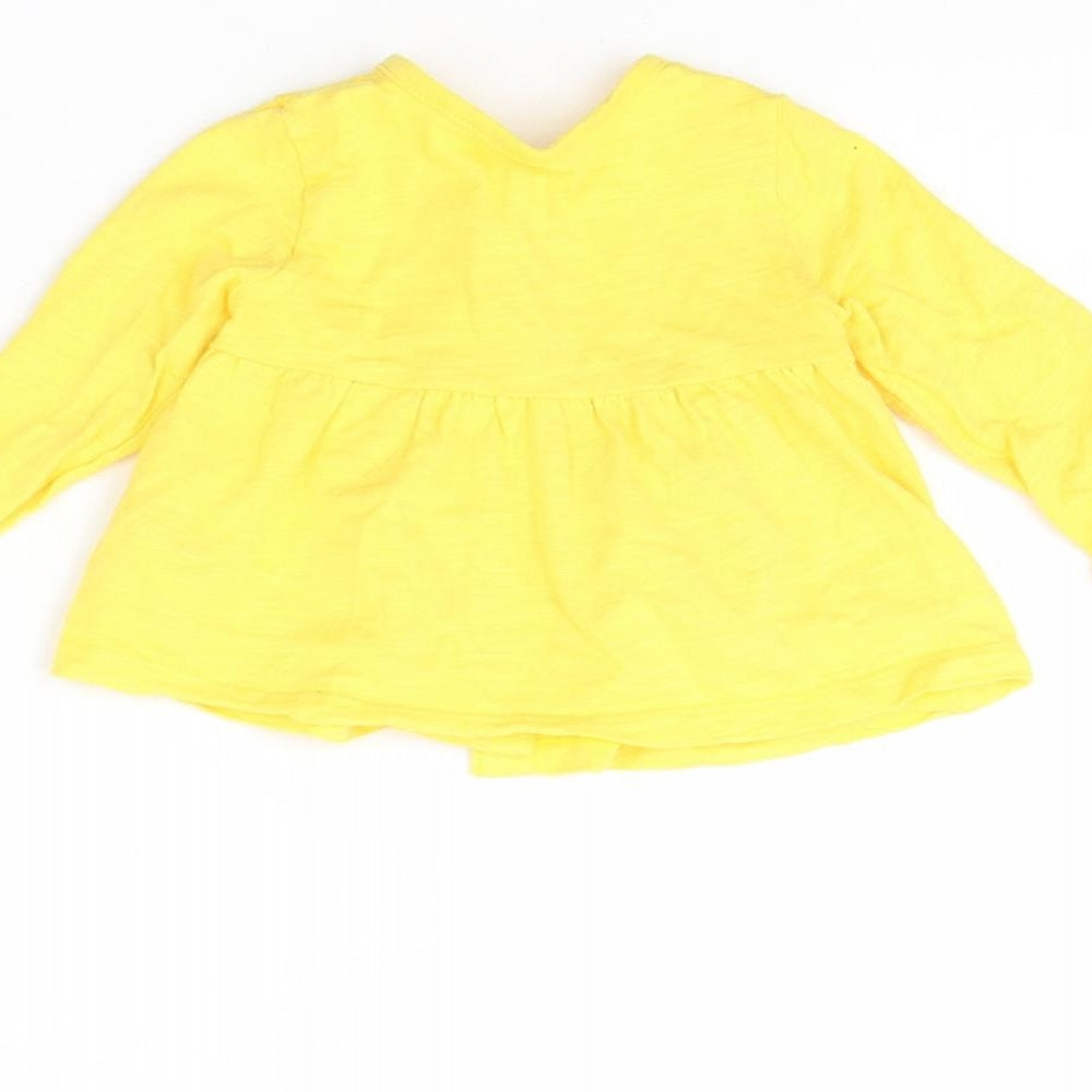 Mothercare Girls Yellow   Jacket  Size 3-6 Months