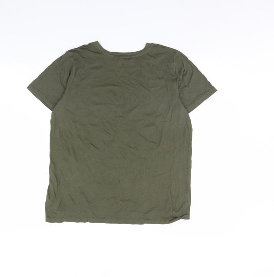 FOREVER 21 Womens Green   Basic T-Shirt Size L