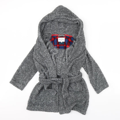 Outfit Boys Grey Solid   Robe Size 9 Years